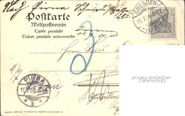 Eichenblatt-Litho Dresden Belvedere Litho – Bild 2