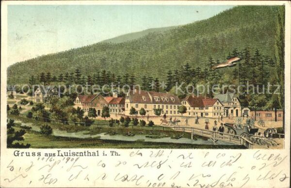 Luisenthal Litho Bahnpost-Stempel