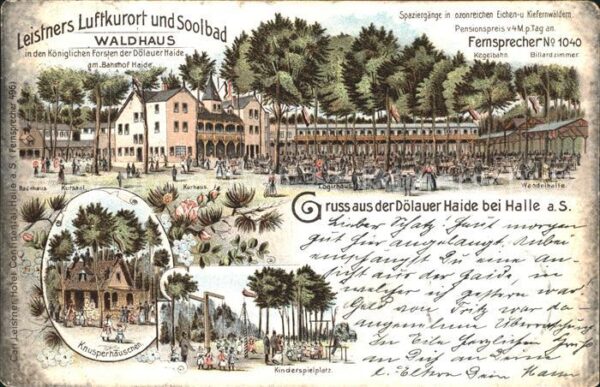 Doelau Halle Saale Doelauer Heide Kinderspielplatz Knusperhaeuschen Kurhaus Lith
