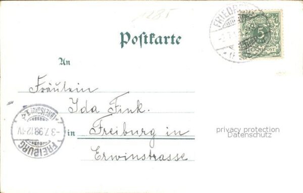 Friedberg Hessen Kaiserstrasse Kapelle Burg Litho – Bild 2