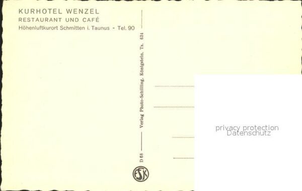 Schmitten Taunus Kurhotel Wenzel Restaurant-Cafe Wenzel – Bild 2