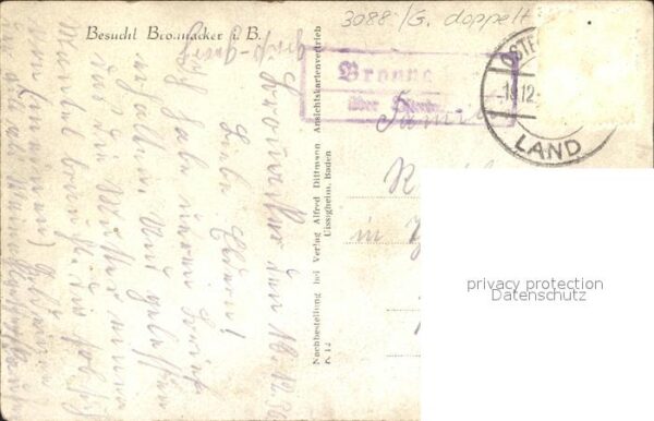 Bronnacker Schulhaus Kriegerdenkmal Gasthaus zum Adler – Bild 2