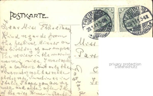 Freiburg Breisgau Offizier-Casino 5.-Bad.-Feldartillerie-Regiments – Bild 2