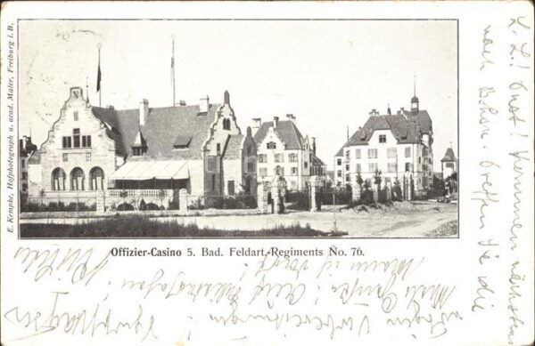 Freiburg Breisgau Offizier-Casino 5.-Bad.-Feldartillerie-Regiments-No.-76