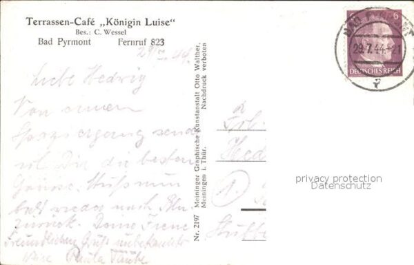 Bad Pyrmont Terrassen-Cafe Koenigin Luise – Bild 2