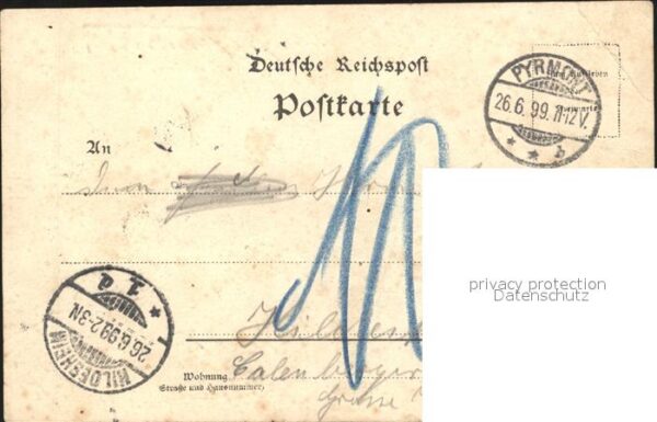 Bad Pyrmont Bergbahn-Restaurant Langenberger Brauerei Litho – Bild 2