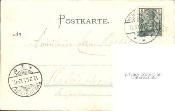 Wilhelmshaven Hafeneinfahrt Dampfer Litho – Bild 2