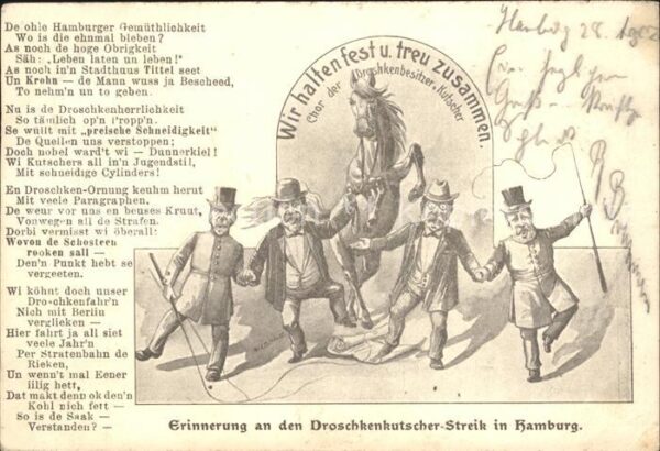Hamburg Droschkenkutscher-Streik