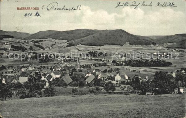 Baiersbronn Schwarzwald Dorfansicht