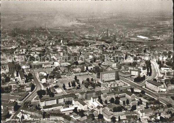 Dortmund Stadtzentrum Fliegeraufnahme