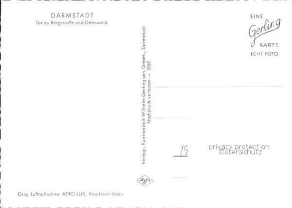 Darmstadt Fliegeraufnahme – Bild 2