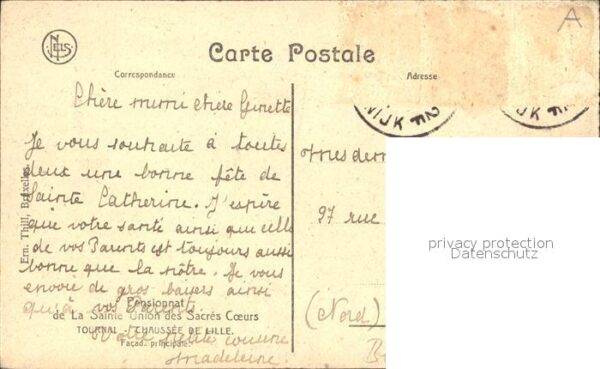 Lille Antwerpen Pensionnat de la Sainte Union des Sacres Coeurs – Bild 2