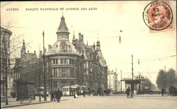 Anvers Antwerpen Banque Nationale et Avenue des Arts