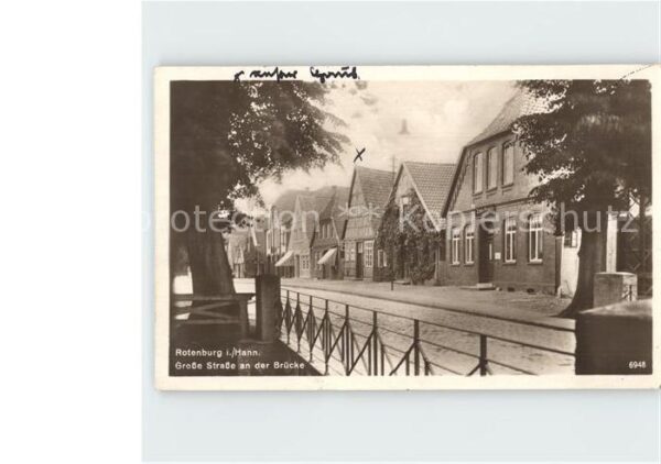 Rotenburg Wuemme Grosse Strasse an der Bruecke