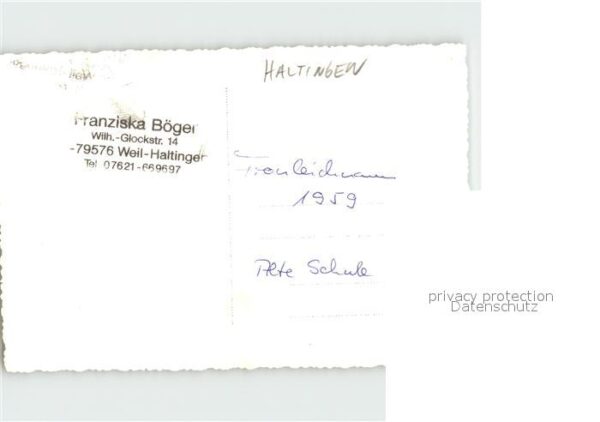Haltingen Fronleichnam 1959 Alte Schule Altar – Bild 2