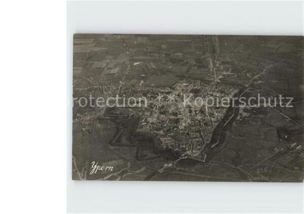 Ypern Ypres Fliegeraufnahme