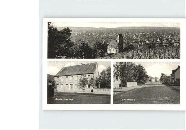 Haltingen Panorama Kirche Badischer Hof Landstrasse