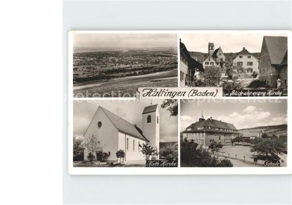 Haltingen Panorama Ev Kirche Kath Kirche Schule