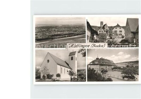 Haltingen Panorama Ev Kirche Kath Kirche Schule