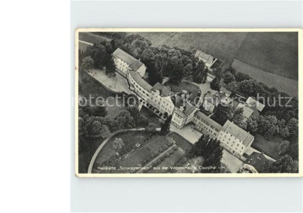 Clausthal-Zellerfeld Heilstaette Schwarzenbach Fliegeraufnahme