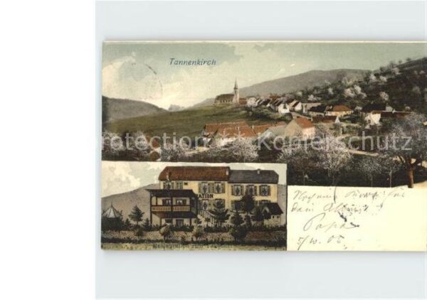 Tannenkirch Elsass Panorama Gasthaus