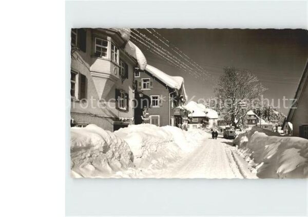 Hoechenschwand Verschneite Strasse