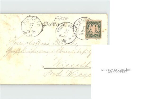 Fuerth Bayern Fraenkisches Saengerbundesfest 1898 – Bild 2