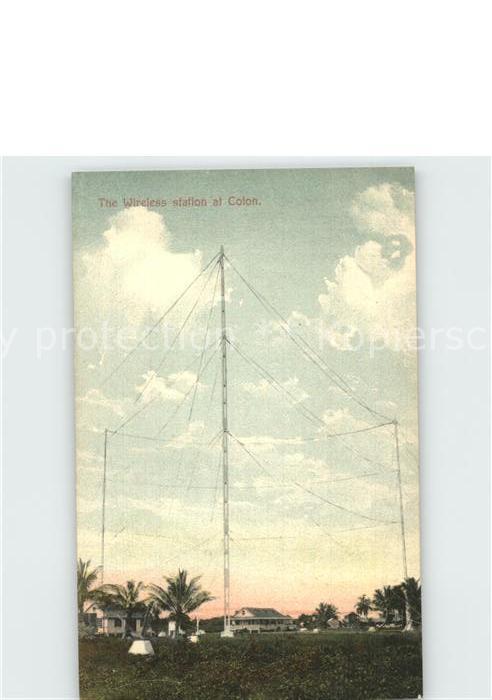 Panama City Panama The Wireless station at Colon