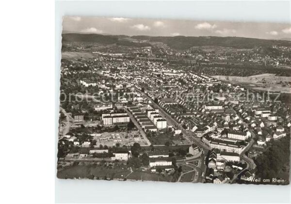 Weil am Rhein Fliegeraufnahme