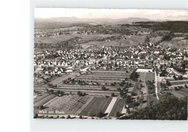 Weil am Rhein Fliegeraufnahme