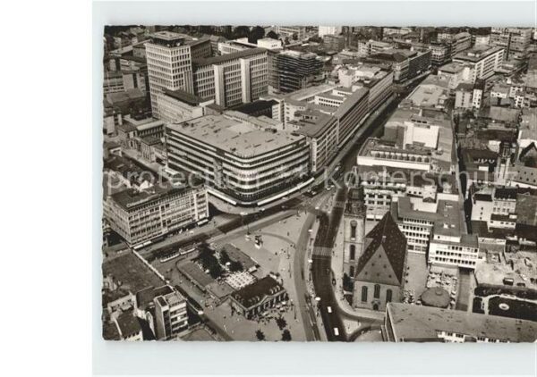 Frankfurt Main Hauptwache und Zeil Fliegeraufnahme