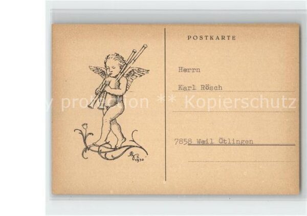 Glattacker Adolf Posaunenengel