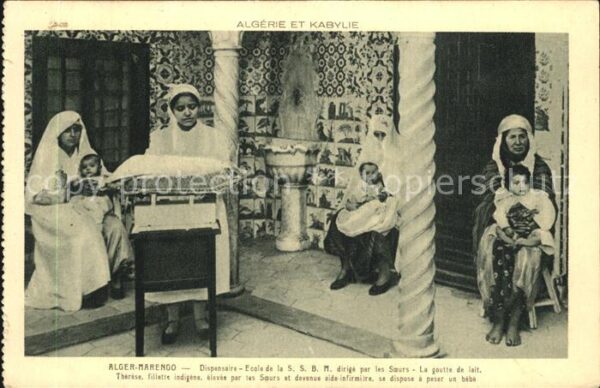 Alger Marengo Dispensaire Ecole de la ssBM dirige par les Soeurs La goutte de la
