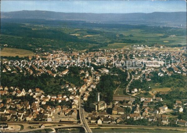 Wernau Neckar Fliegeraufnahme
