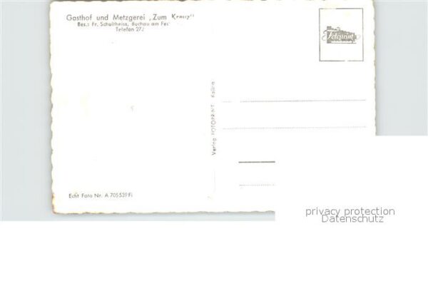 Buchau Federsee Bad Gasthof Metzgerei Zum Kreuz – Bild 2