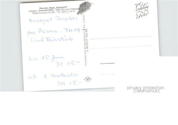 Niendorf Ostseebad Pension Haus Annegret Gaststube – Bild 2