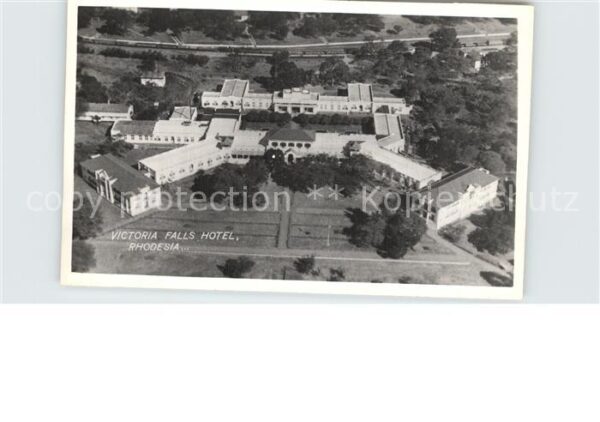 Simbabwe Rhodesien Victoria Falls Hotel Fliegeraufnahme