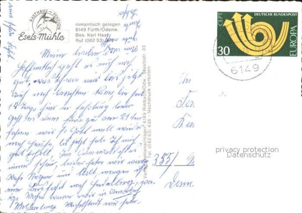 Fuerth Odenwald Rasthaus Pension Eselsmuehle – Bild 2