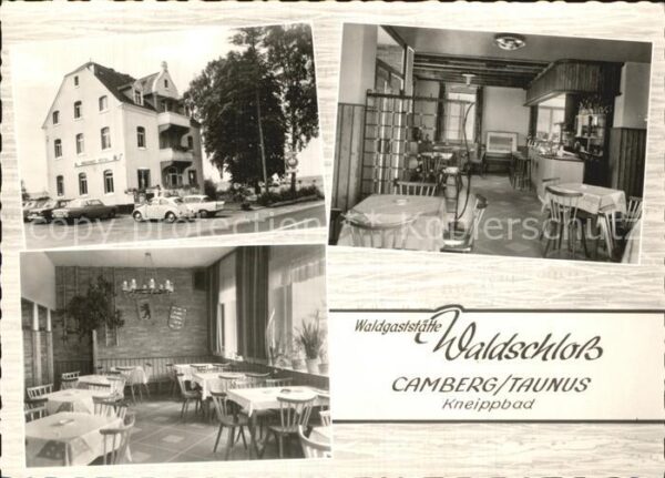 Bad Camberg Waldgaststaette Waldschloss Gastraum Bar