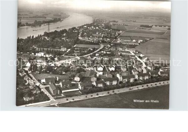 Wittlaer Rhein Fliegeraufnahme