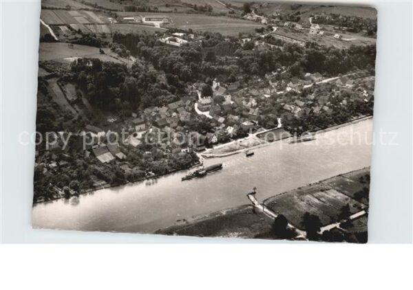 Herstelle Weser Fliegeraufnahme