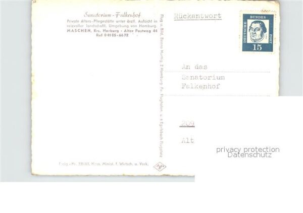 Maschen Sanatorium Falkenhof Fliegeraufnahme – Bild 2