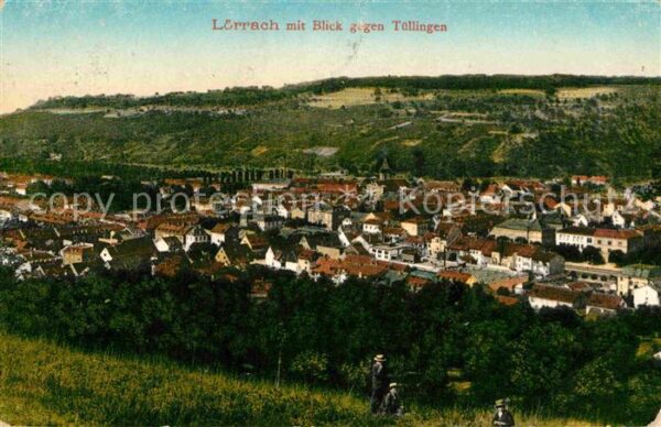 Loerrach Blick gegen Tuellingen