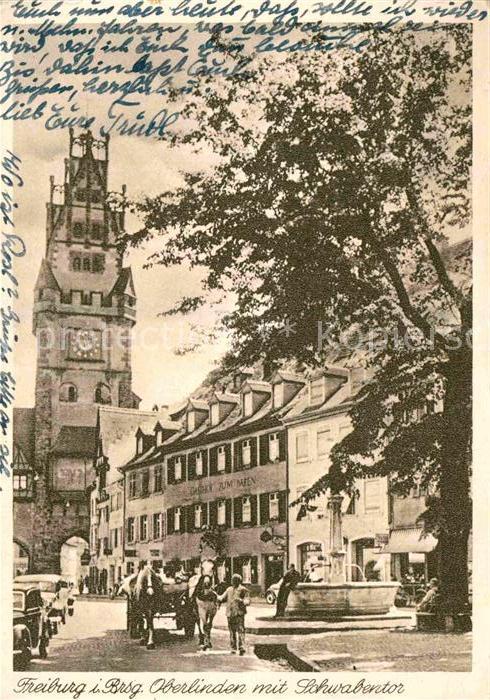 Freiburg Breisgau Oberlinden Schwabentor