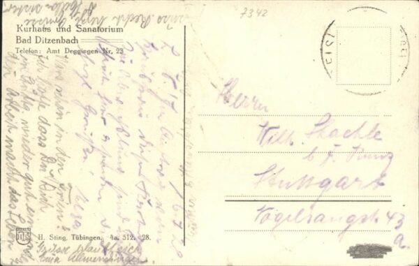 Bad Ditzenbach Kurhaus und Sanatorium – Bild 2