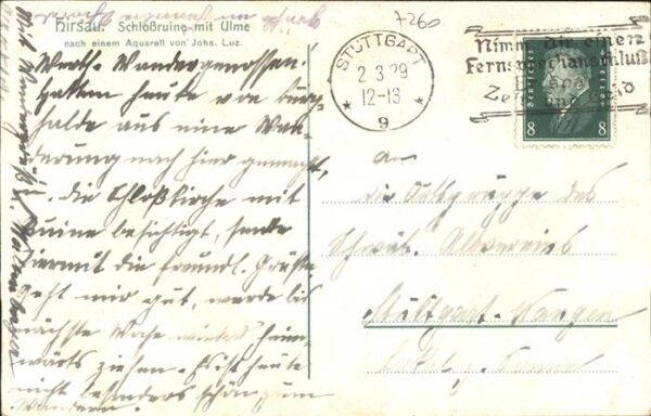 Hirsau Schlossruine mit Ulme – Bild 2