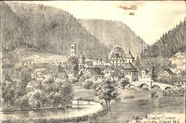 Hirsau Kloster Hirsau Zeichnung