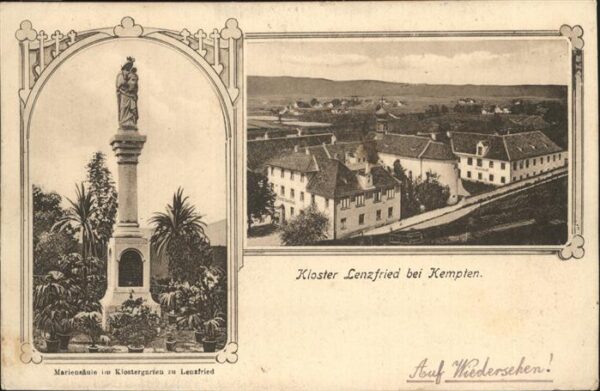 Kempten Allgaeu Kloster Lenzfried Mariensaeule