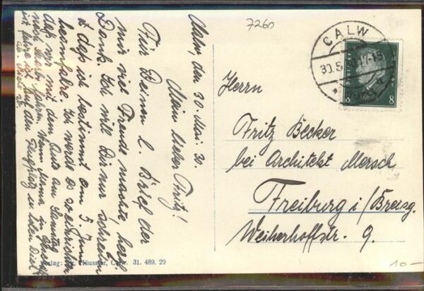 Calw Ortsansicht mit Bezirkskrankenhaus – Bild 2