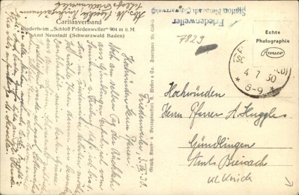 Neustadt Schwarzwald Caritasverband Kinderheim Schloss Friedenweiler – Bild 2
